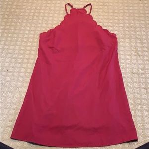 Lulus Red Scalloped Dress